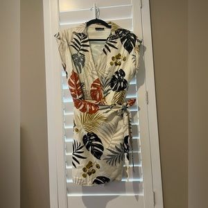 Floral wrap dress